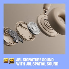 JBL Live 680NC Wireless On‑Ear Headphones with Adaptive Noise Cancelling, Bluetooth, 80 Hours Battery Life, Multipoint Connection, Green