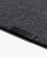 DailyObjects Combo Super Smooth Vegan Leather Reversible, Anti Slip, Water Resistent Felt Turf 2.0 Desk Mat | Vegan Leather Black Desk Tray Organiser - Set of 2