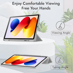 Robustrion Cover for Redmi Pad 2 Pro 12.1 inch Cover Case with Pencil Holder, Trifold Cover Case for Redmi Pad 2 Pro 5G Tablet Cover [Auto Sleep Wake Support] - Black