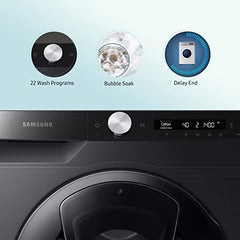 Samsung 8 Kg 5 Star Eco Bubble Technology, AI Control & Wi-Fi, Fully-Automatic Front Loading Washing Machine Appliance (WW80T504DAN1TL, Digital Inverter, In-Built Heater, Inox)