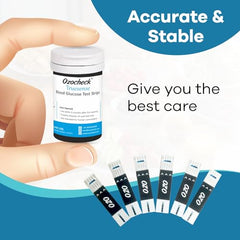 Ozocheck Truesense Test Strips | Pack of 2, With 100 Strips | Blood Sugar Test Machine Testing Strips | Global Iconic Brand | For use with Ozocheck Truesense Glucometer