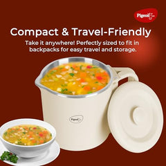 Pigeon Kessel Multipurpose Kettle (12173) 1.2 litres with Stainless Steel Body, used for boiling Water and milk, Tea, Coffee, Oats, Noodles, Soup etc. 600 Watt (Black & Silver)