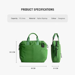 DailyObjects Unisex PET Deep Sea Ambit Messenger Bag (13L) For Office & Daily Use|100% Recycled |Stylish Shoulder Travel Bag |Fit Any Laptop Upto 14 Inch | Adjustable Straps & G-Hook Closure