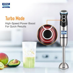 KENT 16044 Hand Blender Stainless Steel 400 W | Variable Speed Control | Easy to Clean and Store | Low Noise Operation