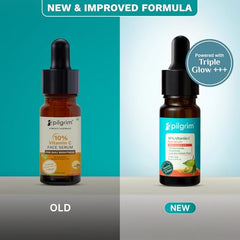 Pilgrim 10% Vitamin C Face Serum for Glowing Skin with Niacinamide - 10ml | 5% Niacinamide & Glutathione, Brightening, Fades Dark Spots & Evens, Dullness, Sensitive Skin Safe, Oil Free, All Skin Types