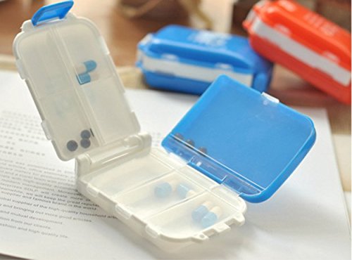 Syga New Portable 8 Cells Empty Storage Pill Box Case For Pills Medicine Drug Folding