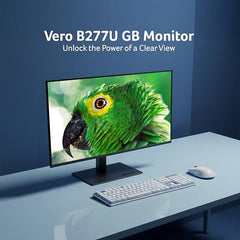 Acer B277U GB 27 inch WQHD (2560x1440) IPS Monitor | ErgoStand Tilt Swivel Pivot Height Adjust | 120Hz AdaptiveSync |TUV Low BlueLight | Strong Sturdy Design | HDMI DP Audio Out | Speakers I Black