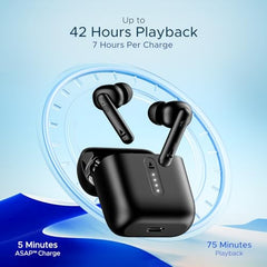 boAt Airdopes 141 Gen 2, 4 Mics ENx Tech, 48 Hrs Playback, Free Music Streaming, Fast Charge, Low Latency, IPX4, v5.4 Bluetooth Earbuds, TWS Ear Buds Wireless Earphones with mic (Active White)