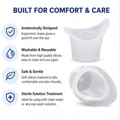AKTIVE LIFE Silicon Eye Wash Cup (Pack Of 5)