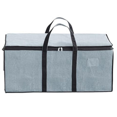Storite Jumbo Super-Size 81 L Canvas Moisture Proof Heavy Duty Storage Bag | for Toys/Stationery/Blankets/Clothes/Moving Bags MultiPurpose With Strong Reinforced Handles Rectangular Cream (87x26x36 cm)