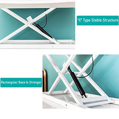 SYGA Height Adjustable Standing Table Computer Lifting Laptop Desk Converter Desk Lifting Legs 80 X 40 X 15 CM (Wood)