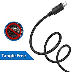 Czartech [1.2 Mt USB-C 20W Fast Charging cable Compatible with i-Phone,14,13, 12,11, X, 8, 7, 6, 5, i-Pad iPad Air and More [Nylon Braided,Black - Pack of 2]