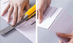 SYGA 5 pcs DIY Plastic Grid Drawer Divider Household Storage Strips_Medium(Colour May Vary)