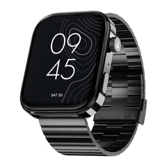 boAt Chrome Endeavour, Premium Metal Body, 1.96”(4.97cm) AMOLED Display,AI Coach Health Insights,Advanced S1 Processor,HRV,VO2 Max,Auto Watchface Refresh, Smart Watch for Men & Women (Fusion Blue)