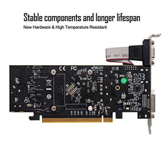SAPLOS Radeon RX 550 pci_e_x8 Graphics Cards, 4GB, GDDR5, 128-Bit, VGA/DVI-D/HDMI, Video Cards for PC Gaming, Desktop Computer GPU, for Mini ITX, Low Profile
