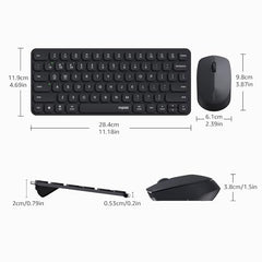Rapoo 9010M Multi Device Wireless & Bluetooth Keyboard & Mouse Combo, White