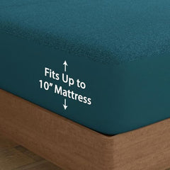 Wakefit 100% Waterproof Premium Terry Cotton Mattress Protector, King - 78x72 inch | Breathable and Hypoallergenic Ultra Soft Fitted Bed Protector, Grey | Fits Mattress Upto 10 inches