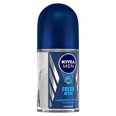 Nivea Woody Fresh Active Roll On For Men, Anti-Perspirant, 50 Ml & Men Body Wash, Deep Impact, 3 In 1 Shower Gel For Body, Face & Hair, With Microfine Clay, 250 Ml