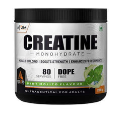 AS-IT-IS ATOM Creatine Monohydrate 100g - 32 Servings |Blue Razz Flavour