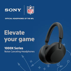 Sony WH-1000XM5 Best Active Noise Cancelling Wireless Bluetooth Over Ear Headphones with Mic for Clear Calling,Battery Life 30 Hours -Black