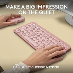 Logitech Pebble 2 Combo, Wireless Keyboard and Mouse, Quiet and Portable, Customisable, Logi Bolt, Bluetooth, Easy-Switch for Windows, macOS, iPadOS, Chrome -