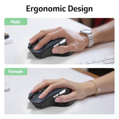 Acer Wireless Mouse for Computer, 6 Buttons 1600 DPI, Large Ergonomic Mouse