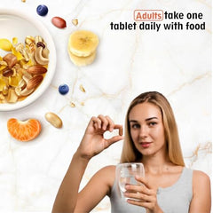 Rkeon I-Gem 6 Multivitamin Tablet For Men and Women | Essential Vitamin C & Minerals Blend | Best in Eye Supplement | Good for bone and joint health | Pack of 30 Tablet