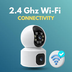 Maizic Smarthome Mini Fox 5MP UHD Wi-Fi Indoor CCTV Camera for Home with Color Night Vision, Motion Tracking, Two Way Talk and Multi Users View