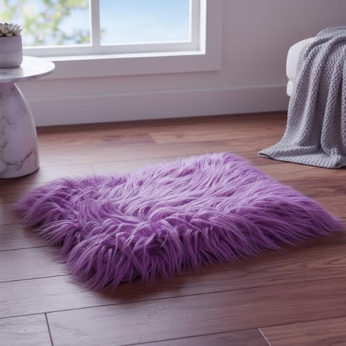 MOMISY Children’s Photography Props Blanket | Soft Cotton Blend Baby Photo Shoot Mat | Newborn Photography Prop (Purple)