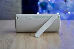 We. by Loewe Hear 2 Portable Bluetooth Speaker, 60W Music Power, Deep Bass Subwoofer, 17 Hr Long Battery Life, IPX4 Water Resistant, USB-C Wireless Speaker for Home & Outdoor, Storm Grey
