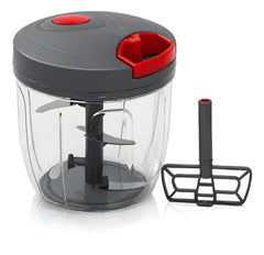 Plastic Manual Vegetable Chopper for Kitchen, Vegetable Cutter for Kitchen, Onion Cutter, Onion Chopper (Multi Colour) (1000 ml) (Gray)