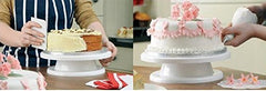 SYGA Round Rotating Revolving Cake Turntable Decorating Stand Platform 28CM