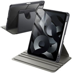 JETech 360° Rotating Case for iPad Air 11" M4/M3/M2 & Air 5/4 10.9", Black