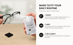 GlareFix Pocket Lens Cleaner Kit, 20 ml, with Microfiber Cloth