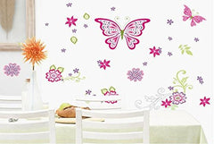 Syga Pink Butterfly Wall Stickers D_HSUS