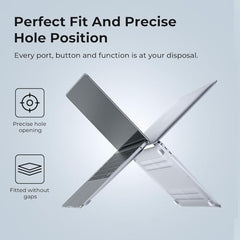 EooCoo Clear Case for Apple MacBook Pro 13 inch Cover M2 M1 2016-2022