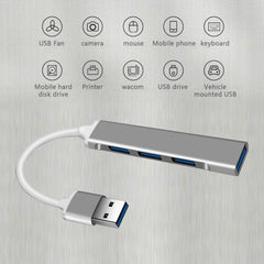 Multifunctional 4 Port USB Hub Docking Station Converter 4 in 1 USB 3.0 Docking Station for iPad Laptop Mobile Hard Drives