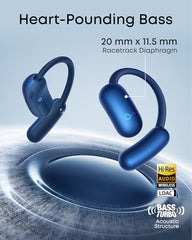 Soundcore AeroFit 2 by Anker Open Ear Earbuds, Open Ear Headphones, Earbuds