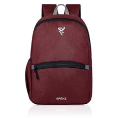 Spenz Saffron Mini Laptop Casual Backpack for Office School & College | Bag for Men & Women(Grey)