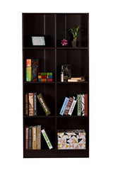 DeckUp Meritus-L 3-Shelf Engineered Wood Book Shelf and Display Unit (Walnut, Matte Finish)