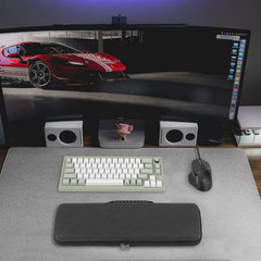 Geekria 65% Keyboard and Mouse Combo Hard Shell Case, Compatible with Keychron K6 HE/Q2 Max/V2, RK Royal KLUDGE R65/Galaxy68, Travel Carrying Bag for 68-Key Computer Keyboard (Dark Gray)