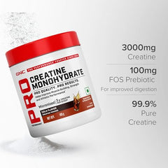 GNC Creatine Monohydrate PRO Performance Powder | 3g, Micronized | 100g | UK's Informed Choice Certified, Unflavoured
