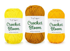 Craft Affair | Crochet Bloom Cotton Yarn 8ply (Each Color 2mm, 77Meter, 50Gram) 100% Pure Cotton | for Knitting Yarn | Craft & DIY Project: Grey, Pink, Off White