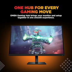 HP OMEN 27 inch FHD 165Hz Gaming Monitor,(68.6cm),FHD(1920 x 1080),400 nits,Pivot-Rotation,Anti-Glare, Eye Ease,8.08kg