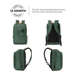 MOKOBARA Em Telescope Backpack | 30L Expandable to 38L | Fits 16 inch Laptop | Water-Resistant Vegan Leather & Nylon | Travel, Work & School | Ergonomic Design, Padded Straps