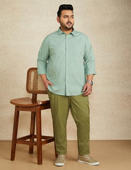 Amazon Brand - Symbol Men's Pack of 2 Cotton Casual Shirt| Regular Fit | Plain | Full Sleeve | Available in Plus Sizes