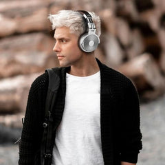 OneOdio Wireless Bluetooth Headphone, Minimum Latency for Gaming, DJ Mixing (Clear)