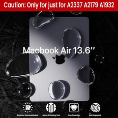ZORBES® Laptop Cover 13.3 Inch for MacBook Air M1 A2337 A2179 A1932 Mac Book Air 13 Inch Case Compatible with Apple 2020 2019 2018 Release Waterproof Clear Plastic Hard Shell Case Cover Protector