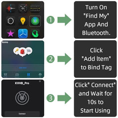 Verilux Air Item Finder Bluetooth Tracker Compatible with Find My, White