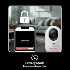 CP PLUS 3MP Smart Wi-Fi CCTV Camera | 360° Pan & Tilt | Press to Call | Motion Tracking | CTC Cyber Secure Tech | Two-Way Talk | IR Night Vision | Alexa & OK Google | CP-E34Q